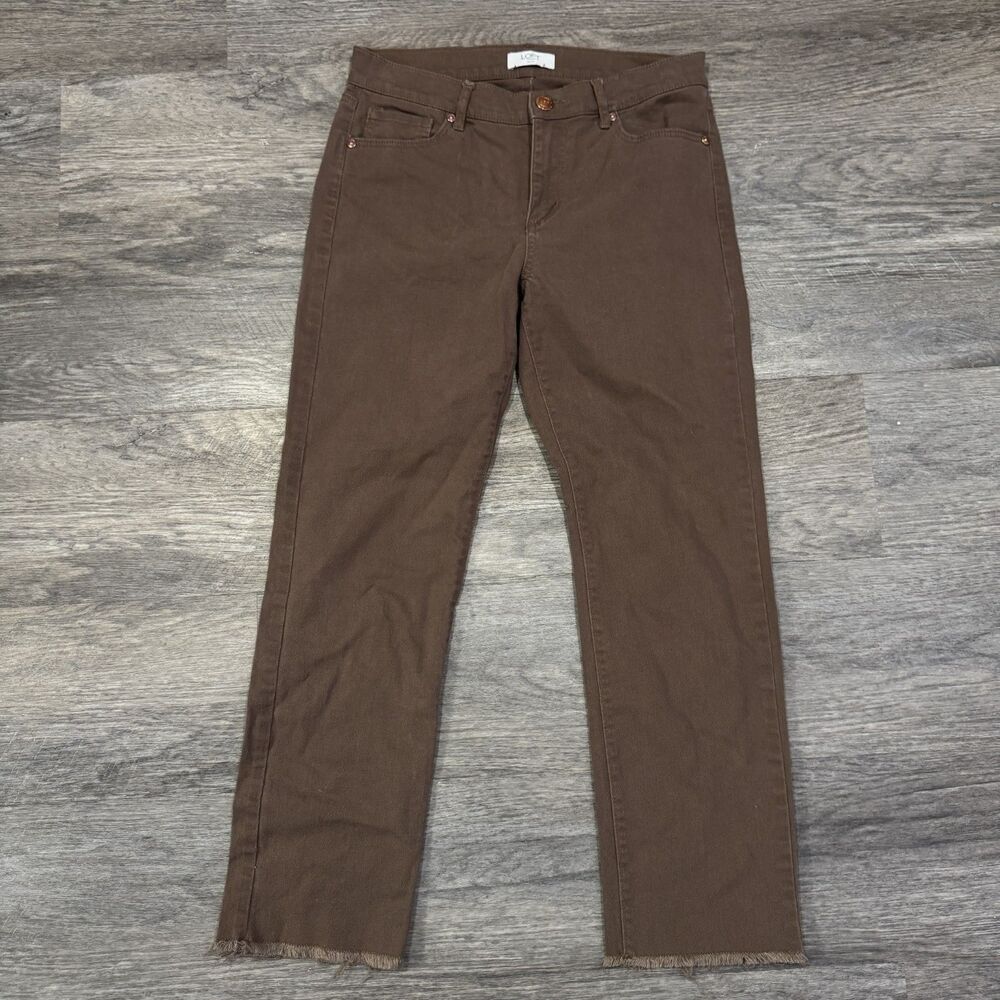Loft Brown Straight cut Jeans Women's size 4 petite